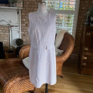 BROOKS BROTHERS Fitted Waist Shift Dress 12 NEW WORK CAREER SLEEVELESS